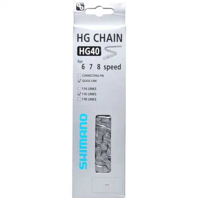 Цепь SHIMANO HG40, 6/7/8СК, 114 ЗВ., ЗАМ. UG51 ECNHG40T114Q Цепь SHIMANO HG40, 6/7/8СК, 114 ЗВ., ЗАМ. UG51 ECNHG40T114Q
