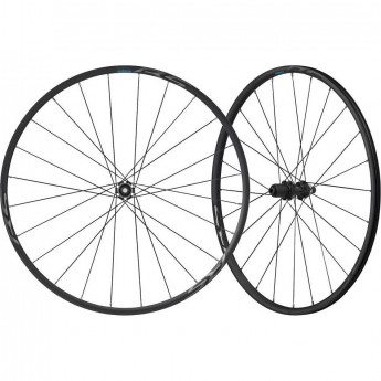 Комплект колес SHIMANO RS370, переднее и заднее, 10-11 скоростей, клинчерное, под дисковый тормоз C.LOCK, под полые оси 12 мм, OLD