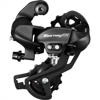 Переключатель задний SHIMANO TOURNEY, TX800, 7/8 скоростей, крепление на петух, черный