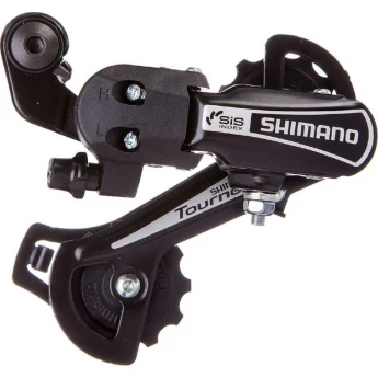 Переключатель задний SHIMANO TOURNEY, TY21-B, GS, 6 скоростей, крепление на болт, черный, без упаковки