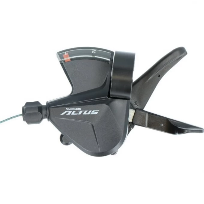 Шифтер SHIMANO ALTUS, M2010, левый, 2 скорости, трос 1800мм ESLM20102LB Шифтер SHIMANO ALTUS, M2010, левый, 2 скорости, трос 1800мм ESLM20102LB