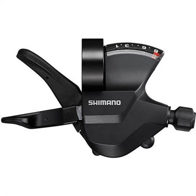 Шифтер SHIMANO ALTUS, M315, правый, 8 скоростей, трос 2050 мм ESLM3158RA Шифтер SHIMANO ALTUS, M315, правый, 8 скоростей, трос 2050 мм ESLM3158RA