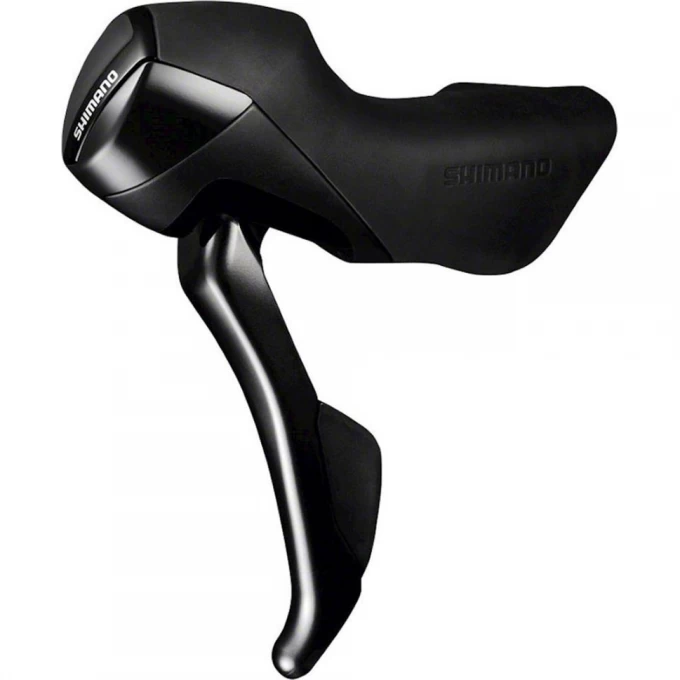 Шифтер/Тормозная ручка SHIMANO ST-RS405, левый, 2 скорости, с тросом переключателя, темно-серый ISTRS405LI Шифтер/Тормозная ручка SHIMANO ST-RS405, левый, 2 скорости, с тросом переключателя, темно-серый ISTRS405LI