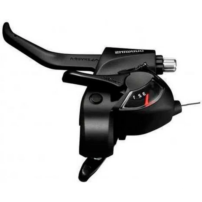 Шифтер/Тормозная ручка SHIMANO TOURNEY, TX800, 3СК, ТР. 1800ММ, ЦВ. ЧЕРН ESTTX800LBL Шифтер/Тормозная ручка SHIMANO TOURNEY, TX800, 3СК, ТР. 1800ММ, ЦВ. ЧЕРН ESTTX800LBL