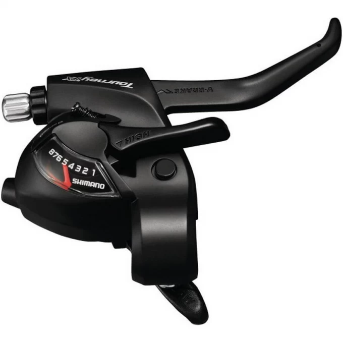 Шифтер тормозная ручка SHIMANO TOURNEY, TX800, 8 скоростей, трос 2050 мм, черный ESTTX800R8AL Шифтер тормозная ручка SHIMANO TOURNEY, TX800, 8 скоростей, трос 2050 мм, черный ESTTX800R8AL