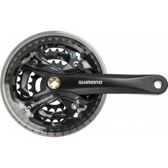 Система SHIMANO ACERA, M361, 170 мм, квадрат, 42/32/22T, защита, черный