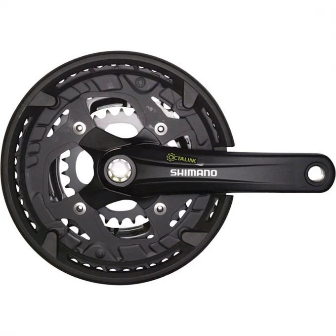 Система SHIMANO ALIVIO, T4010, для 3x9 скоростей, 175мм, Octalink, 44/32/22T без каретки, черный, с защитой EFCT4010E422CL Система SHIMANO ALIVIO, T4010, для 3x9 скоростей, 175мм, Octalink, 44/32/22T без каретки, черный, с защитой EFCT4010E422CL