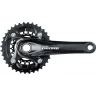 Система SHIMANO DEORE, M617, 175 мм, интегрированный вал, 38/24T без каретки, черный EFCM617EX84L