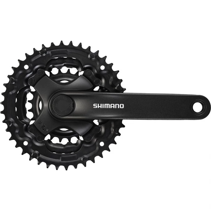 Система SHIMANO TOURNEY TY301, 175 мм, квадрат, 42/34/24, без защиты, черный, без упаковки AFCTY301E244XL