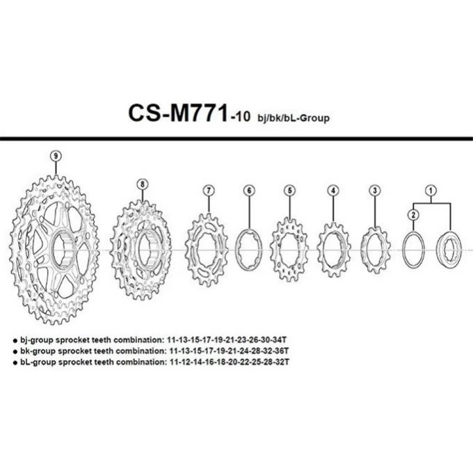 Звезда для кассеты SHIMANO XT, M771-10, 15T, BJ/BK Y1YR15000 Звезда для кассеты SHIMANO XT, M771-10, 15T, BJ/BK Y1YR15000